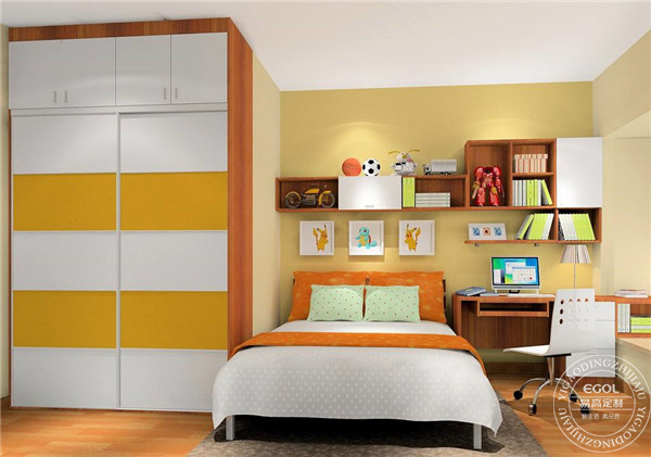 兒童房定制書柜怎么裝？