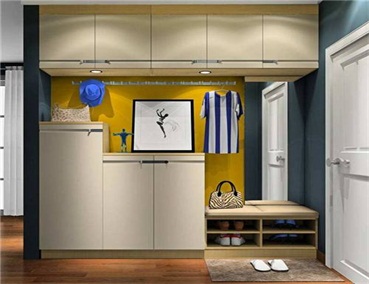 進(jìn)門(mén)玄關(guān)處定制鞋柜如何設(shè)計(jì)？實(shí)用又美觀